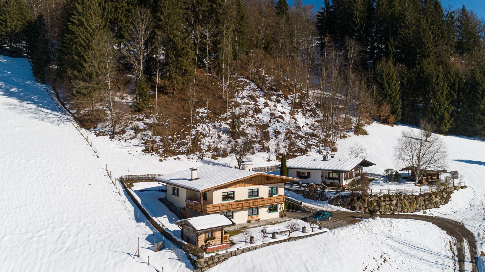 Haus am Waldrand-Exterieur winter