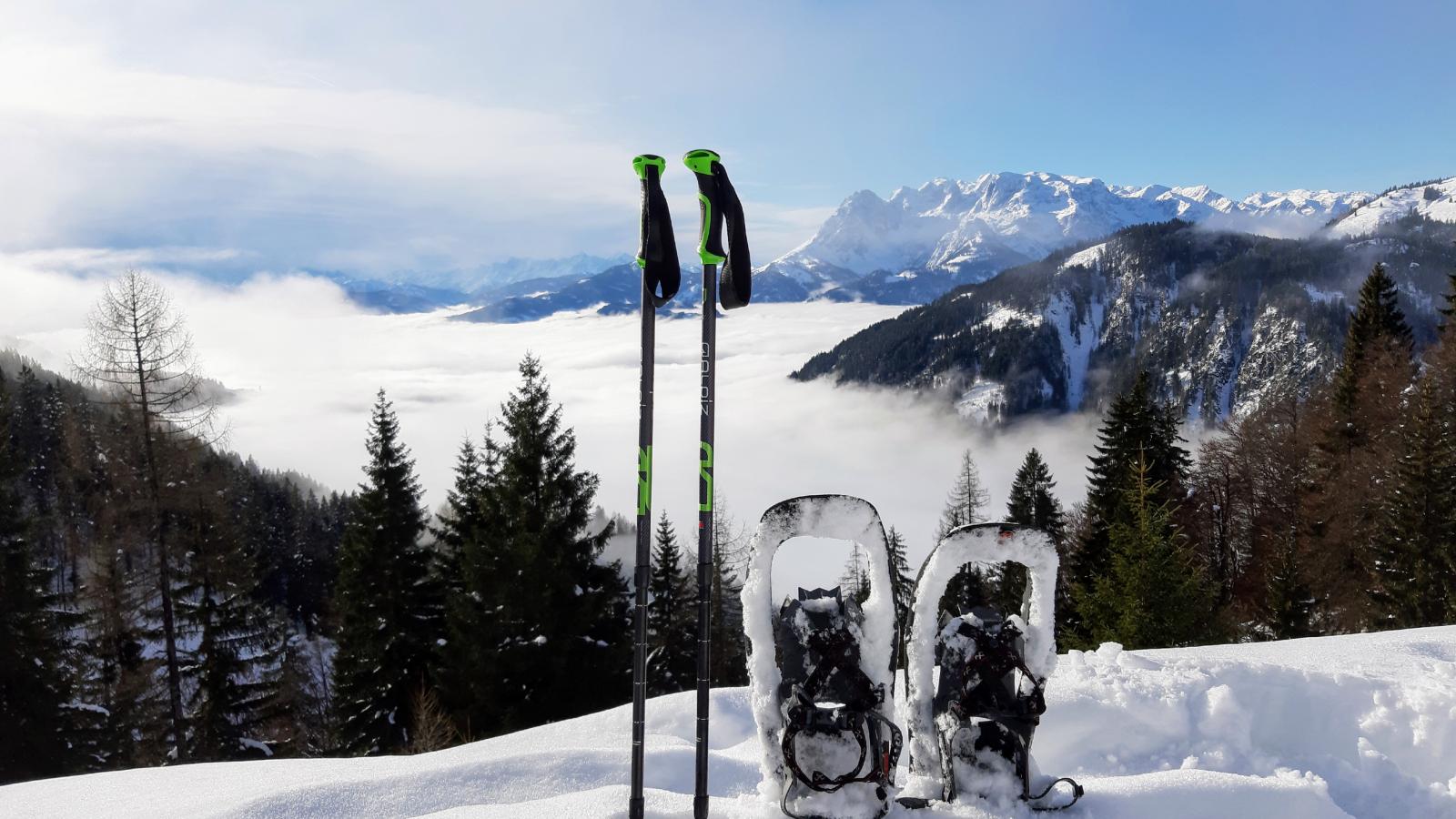 Bergblick - Gebiet Winter 1 km