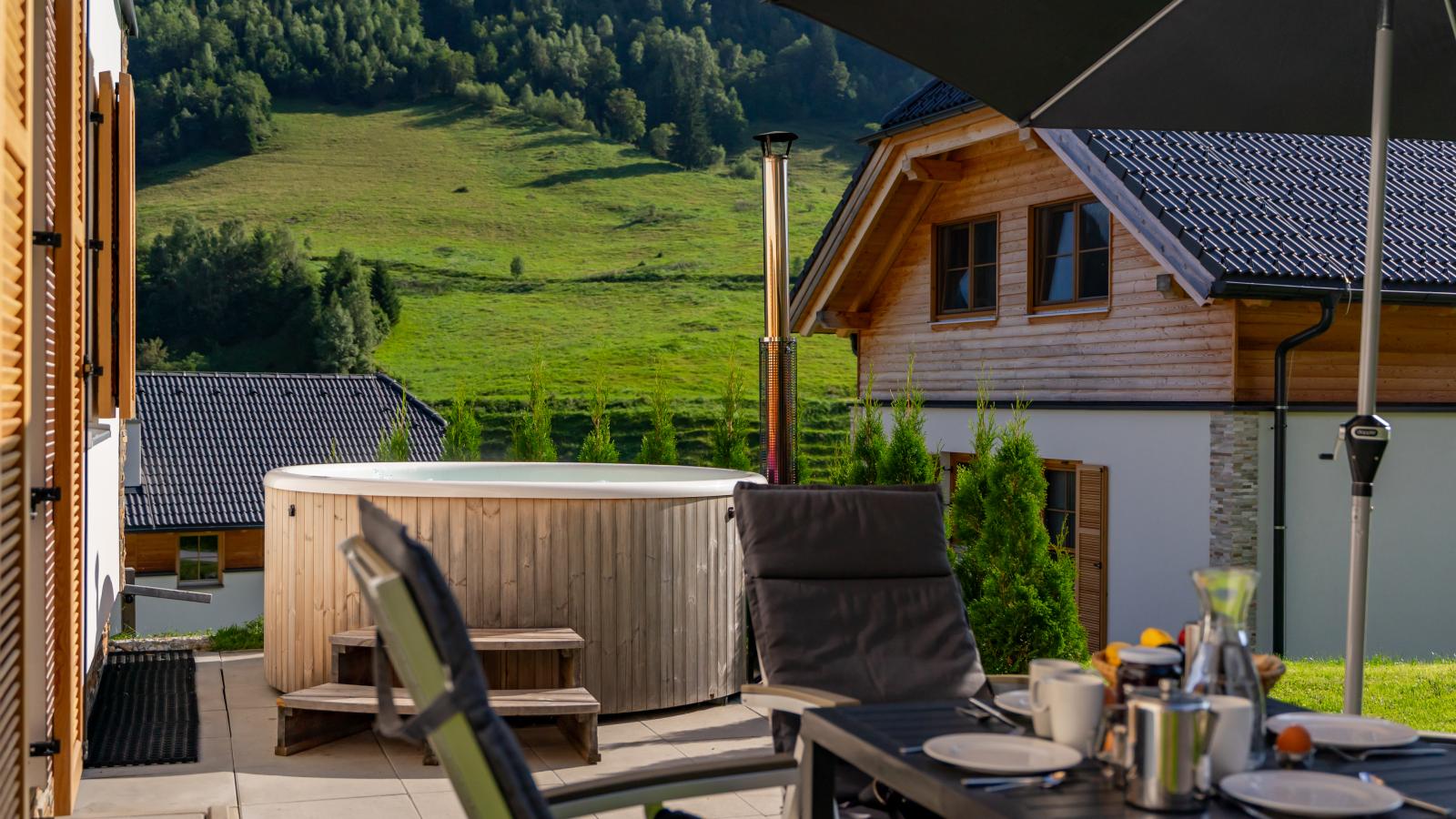Riesner Alpenlodge-Terrasbalkon