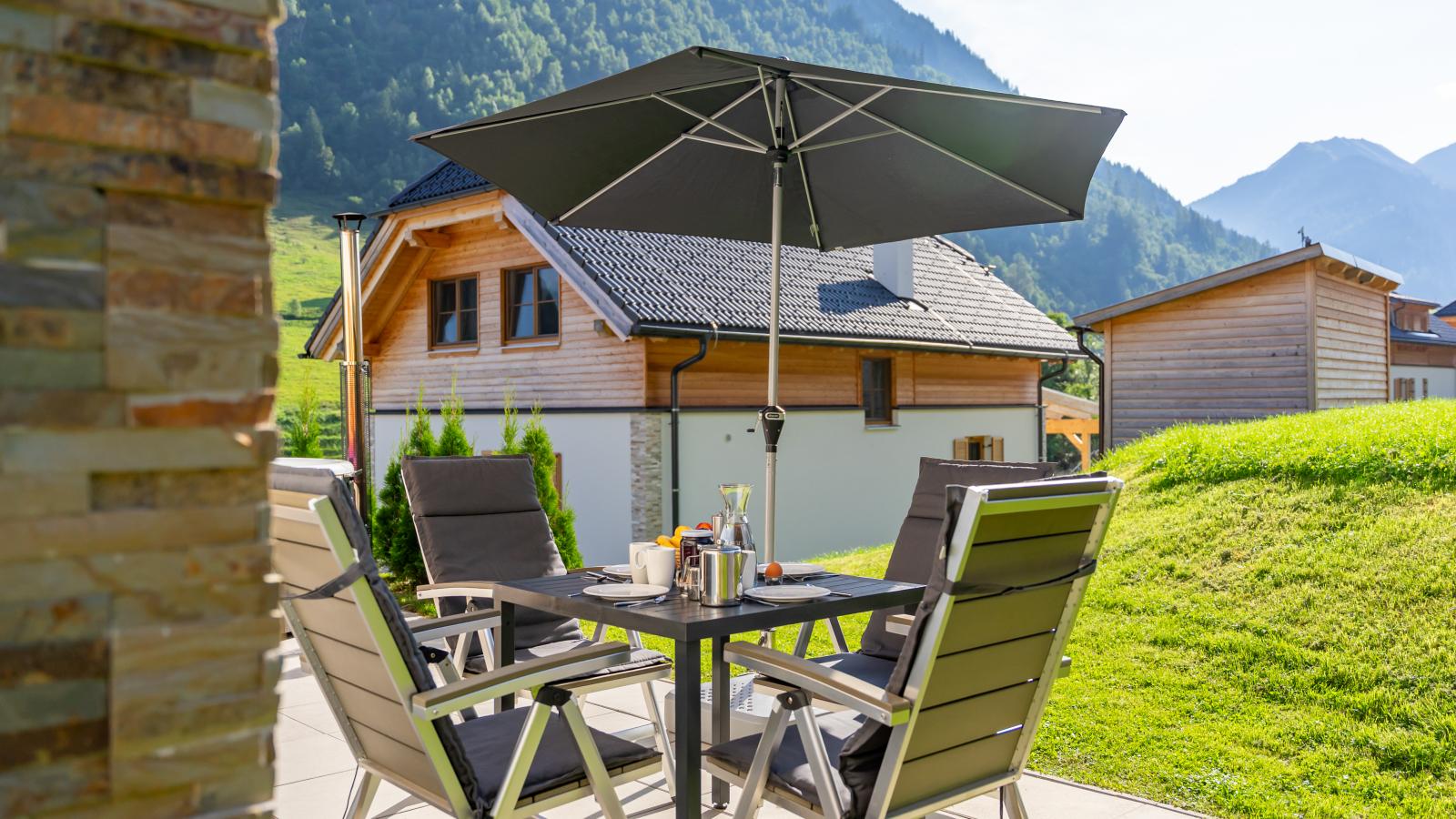Riesner Alpenlodge-Terrasbalkon