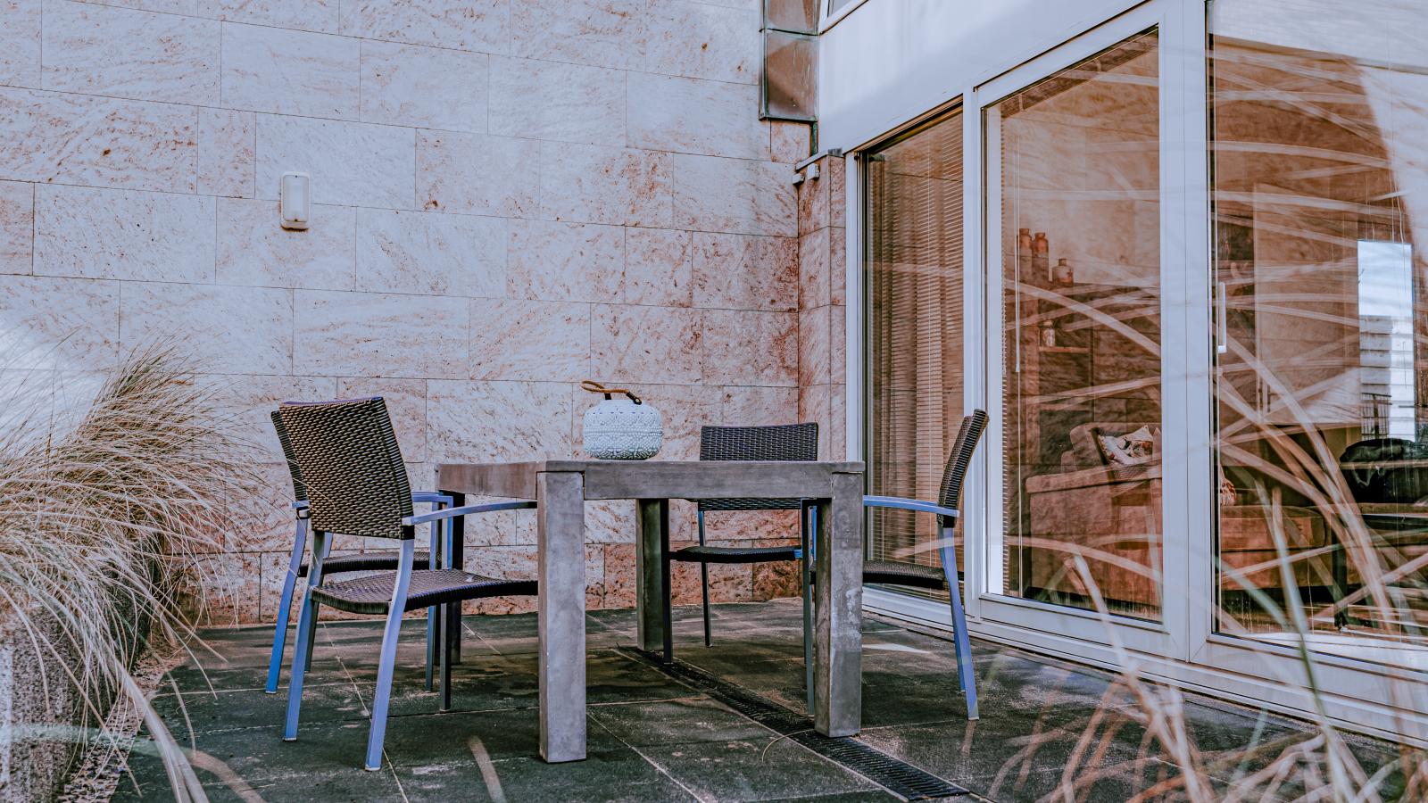 Zeebaars-Terrasse/Balkon