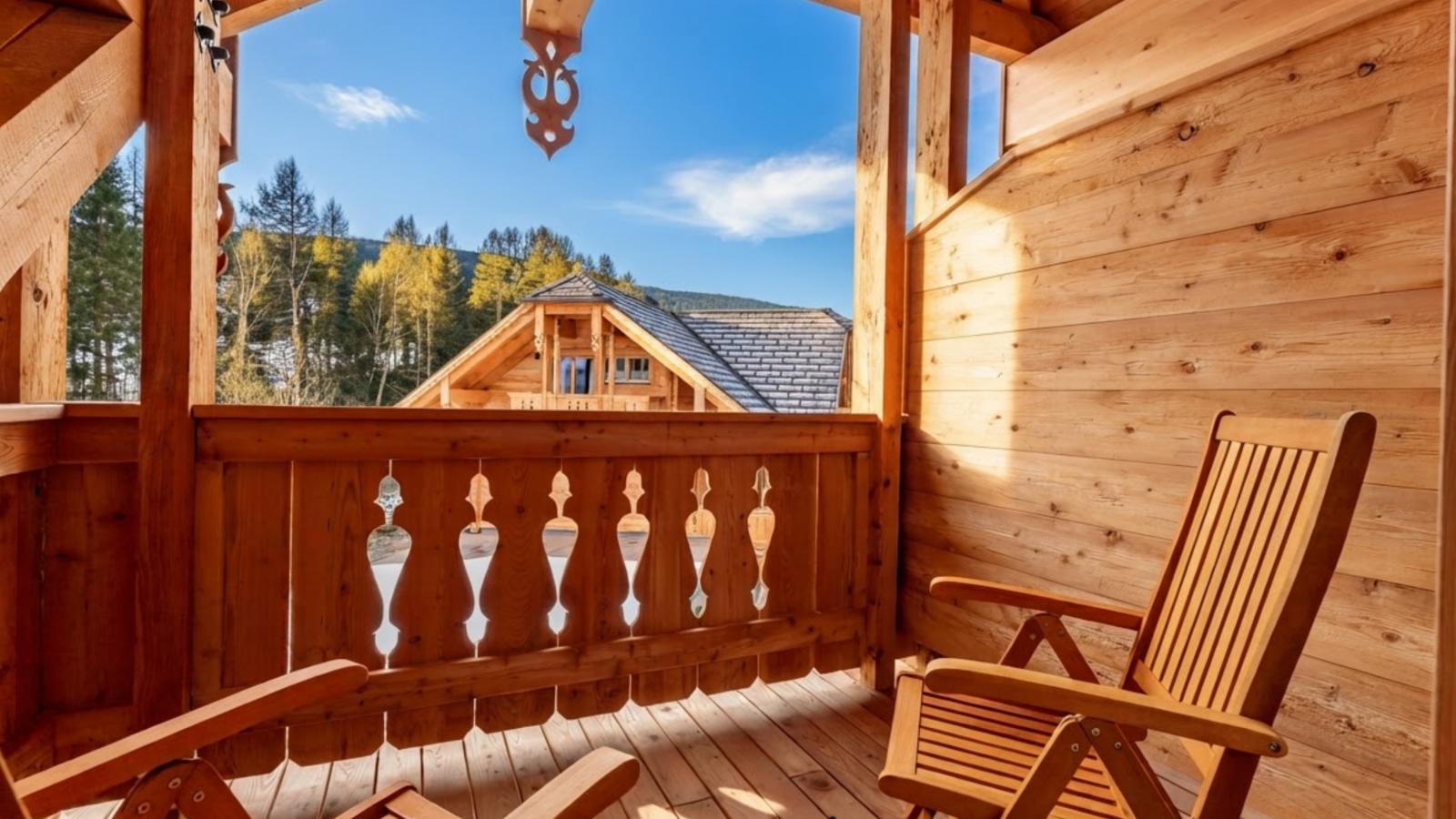 AlmApARTment Mauterndorf Pichl 7-5 - Terrasbalkon