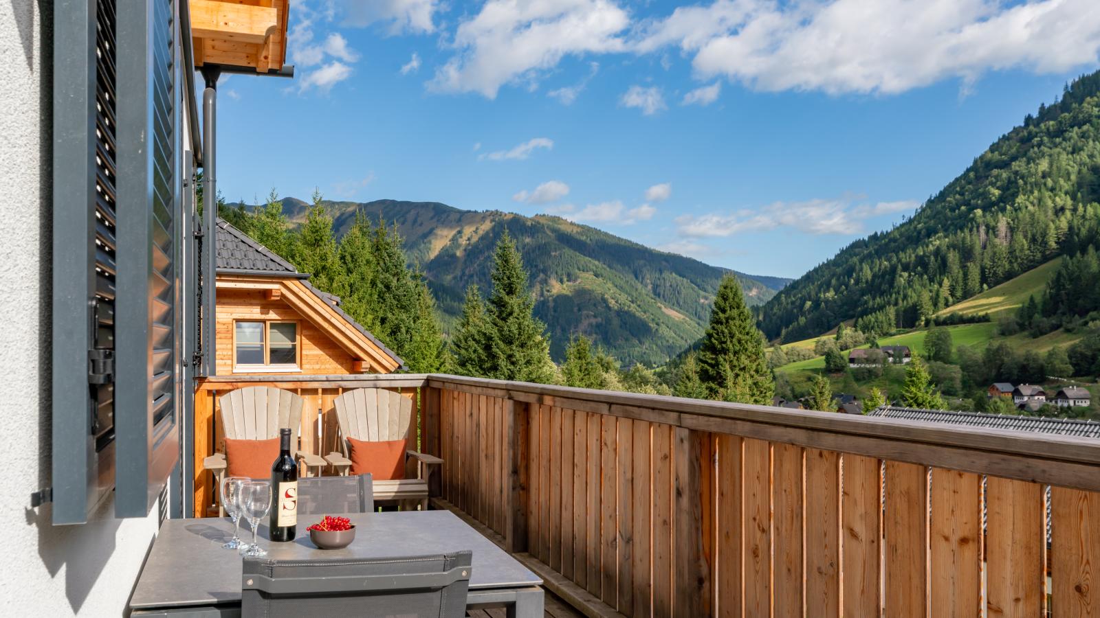 Edelweiss Lodge-Terrasse/Balkon