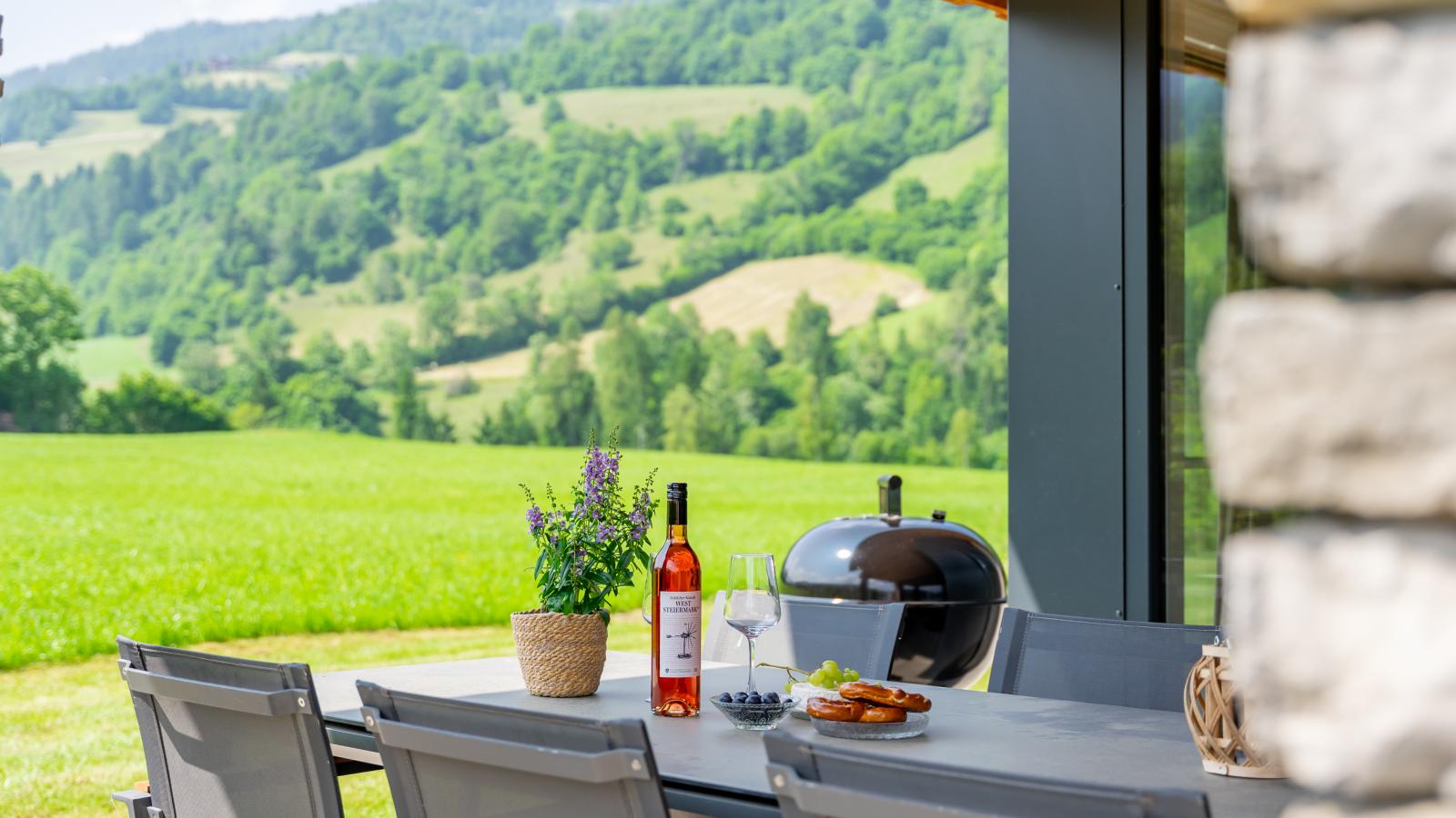 Mountain Chalet Esttes-Terrasbalkon