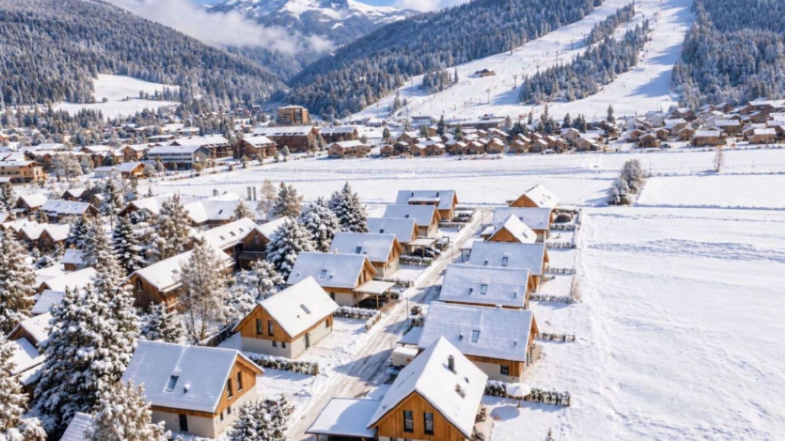 Mountain Chalet Alpinchique - Uitzicht winter