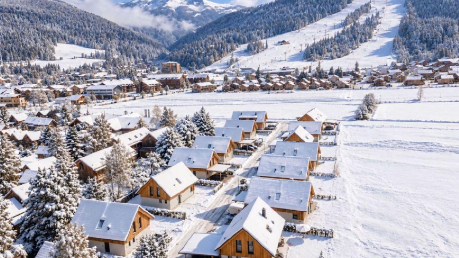 Mountain Chalet Aquarius 5B - Uitzicht winter