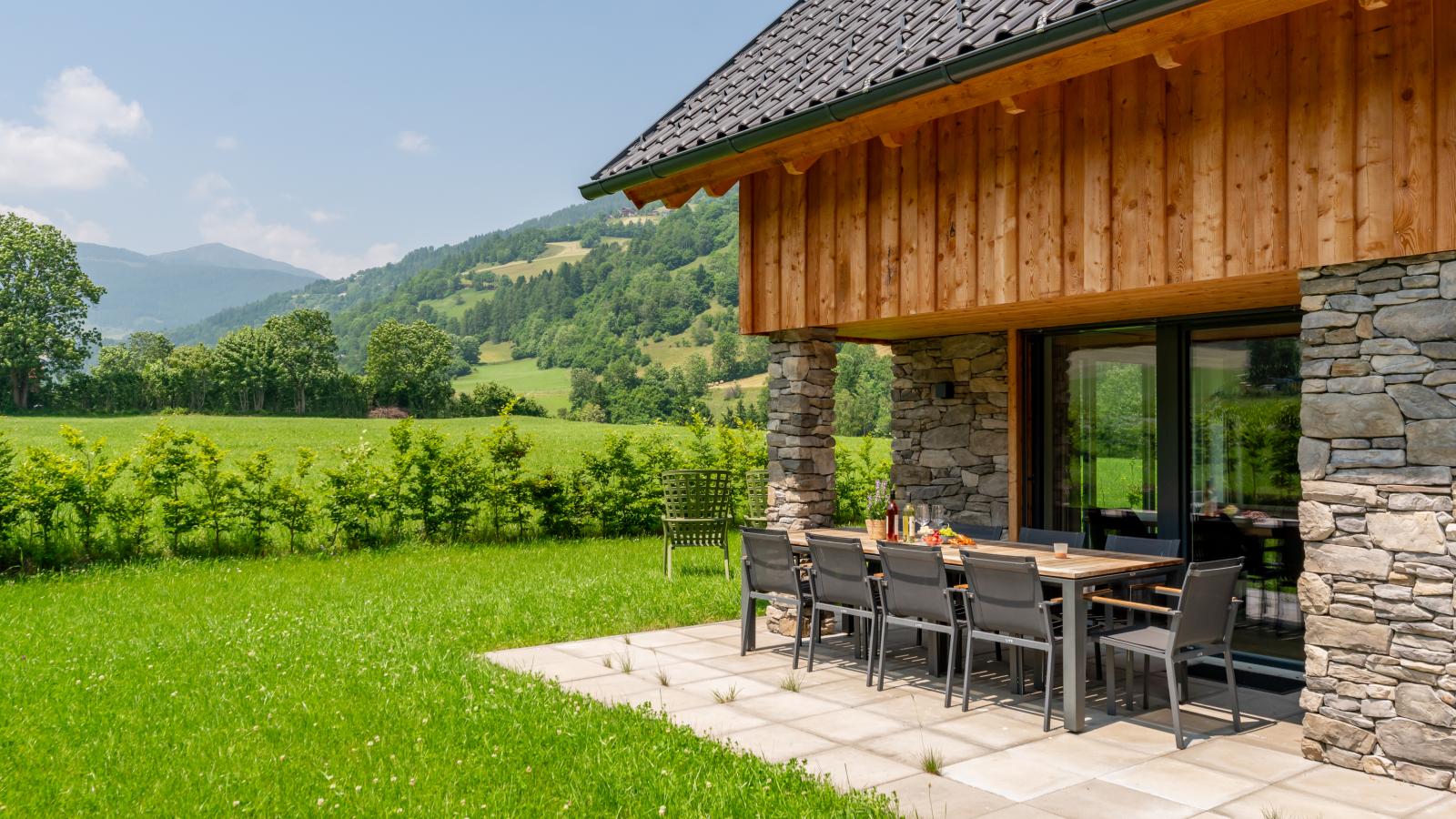 Mountain Chalet Krek Wak Wou-Terrasbalkon