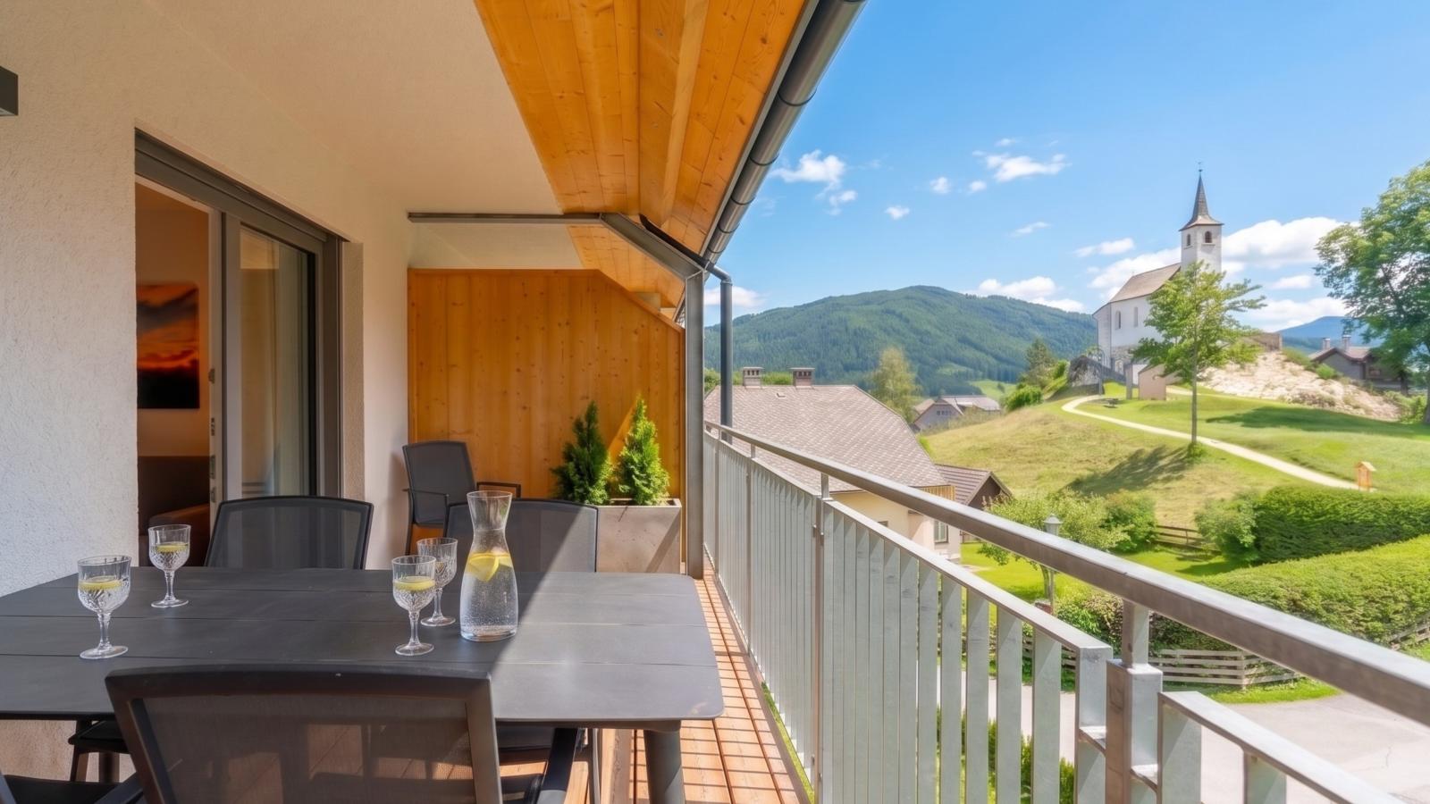 Ski Nature Apartment Lungau Top 13 - Terrasbalkon