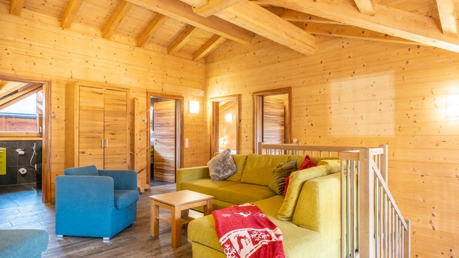 Luxury Lodge Kaprun XL - Woonkamer