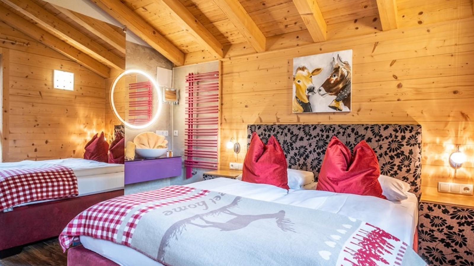 Luxury Lodge Kaprun XL - Slaapkamer