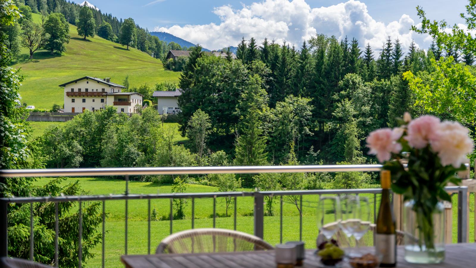 Werfenblick und Bergblick - Vue d'été