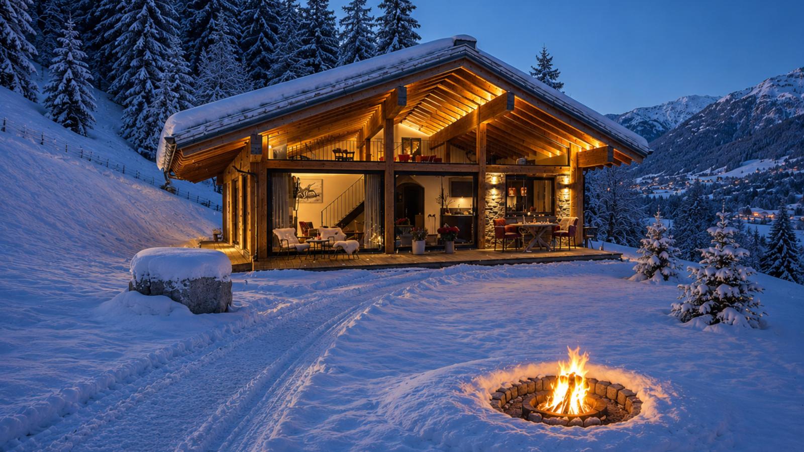 Mountain Hide-Away - Außenbereich Winter