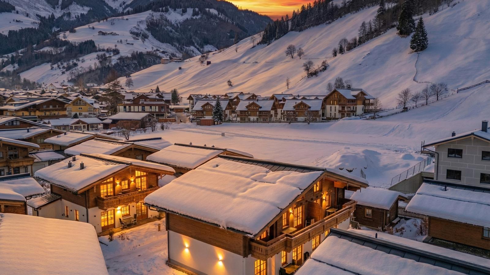 Petras Chalet-Apartment am Lift-Exterieur winter