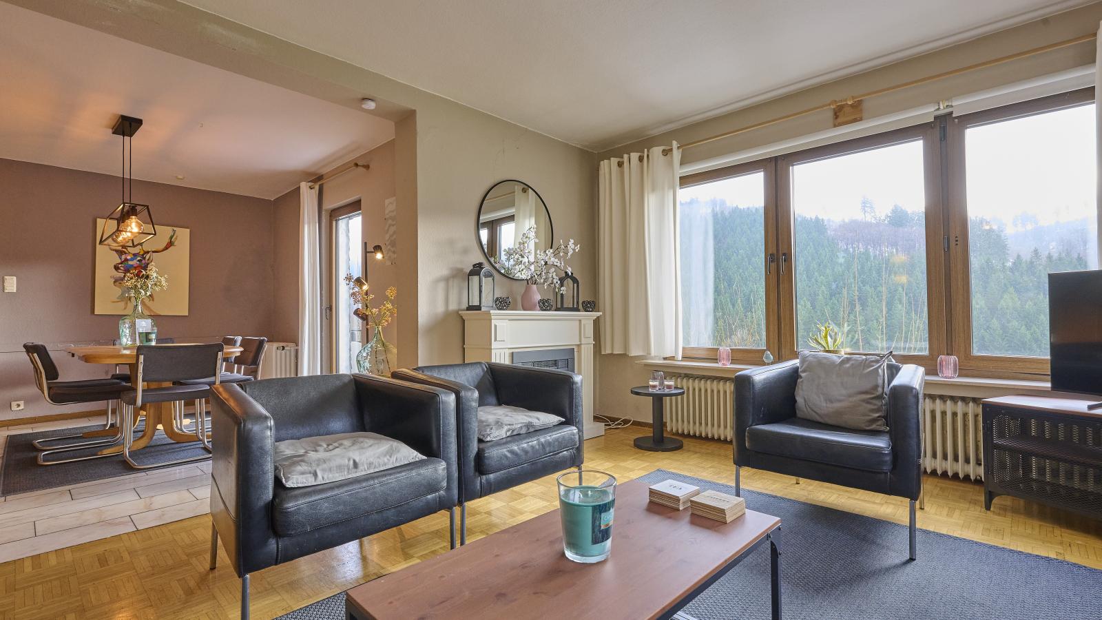 Kurhaus am Nordenau - 10 pers-Woonkamer