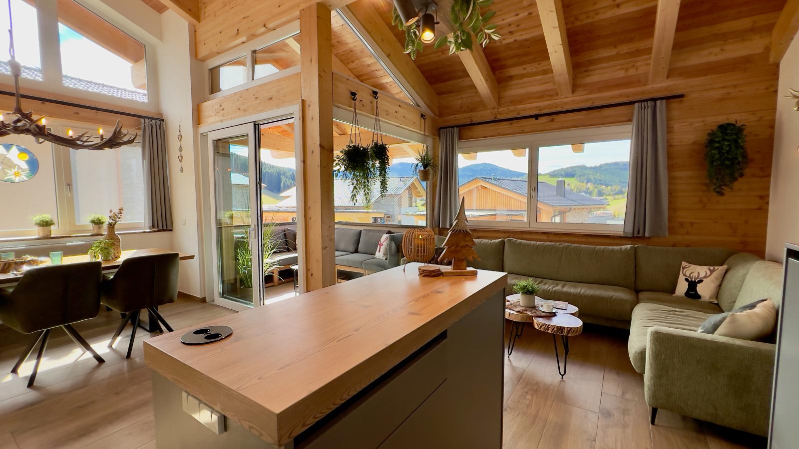 Grebenzen Lodge Edelweiss-Wohnzimmer