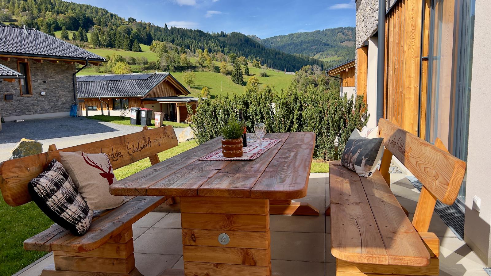 Grebenzen Lodge Edelweiss-Terrasse/Balkon
