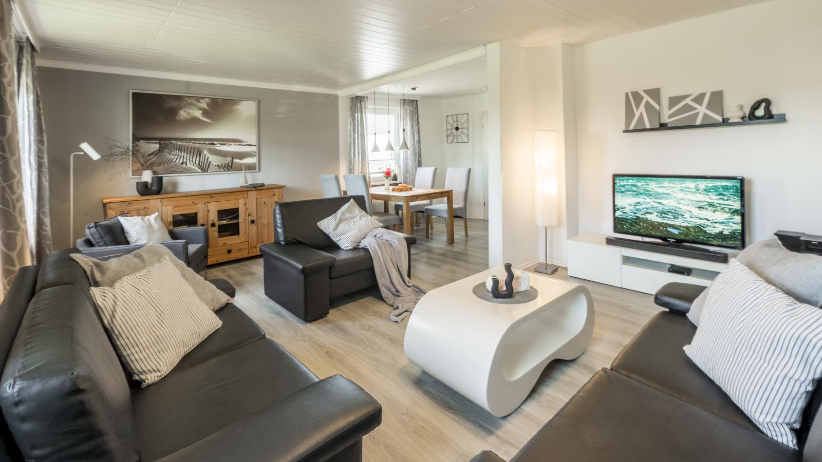 Strandwind an der Ostsee mit Garten-Woonkamer