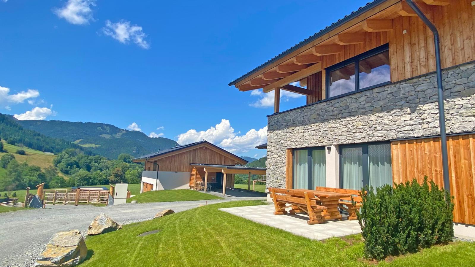 Almchalet Alpenglück-Terrasbalkon