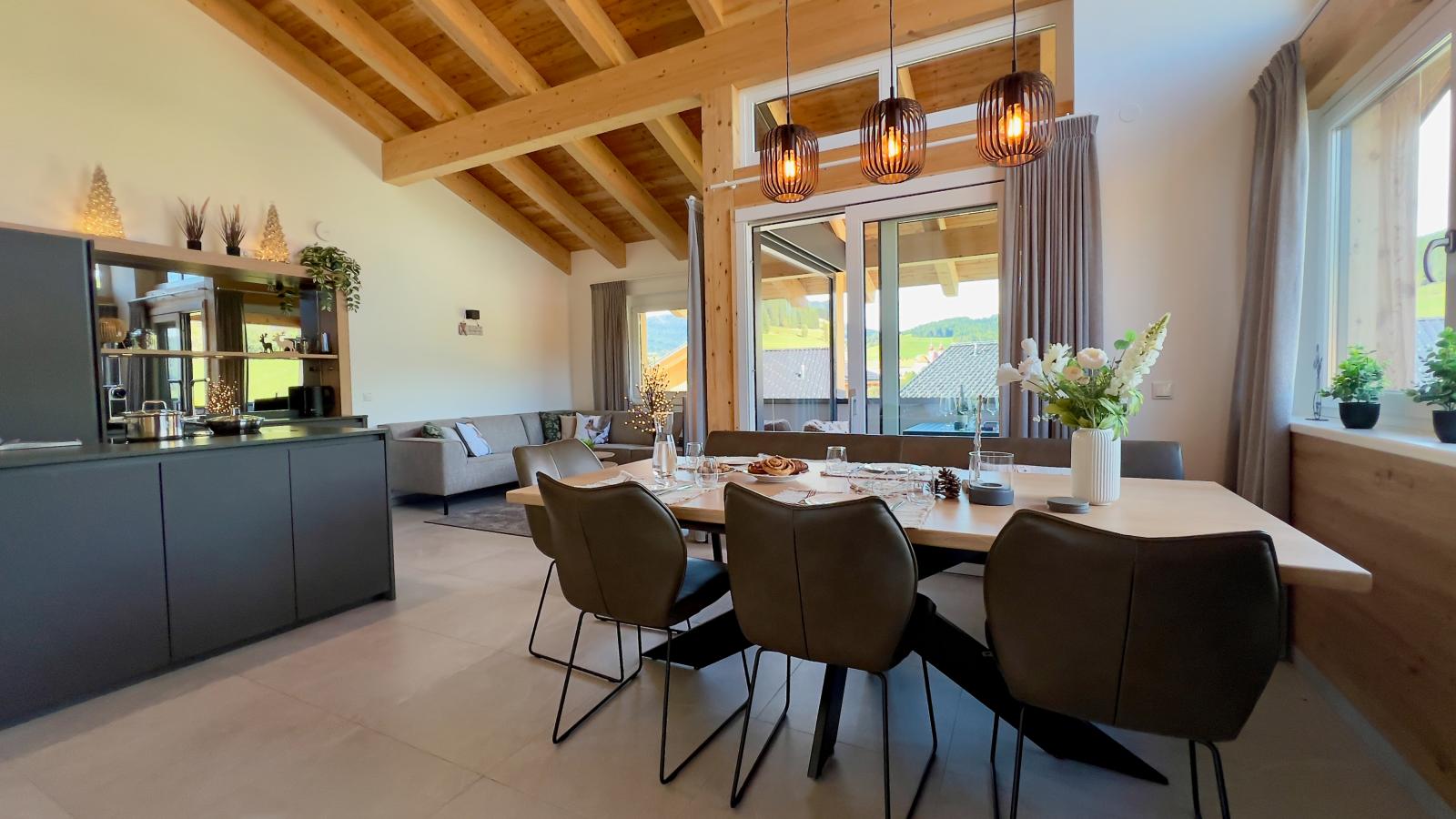 Almchalet Alpenglück-Salle à manger