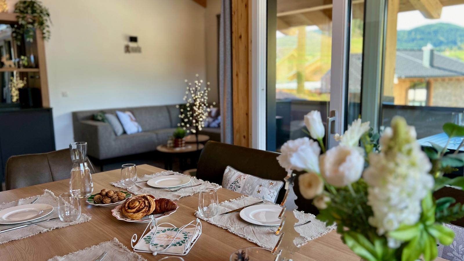 Almchalet Alpenglück-Salle à manger