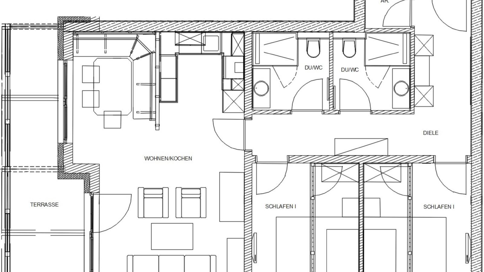 Tauern Suites Mitterwirt TOP 222-Plattegrond