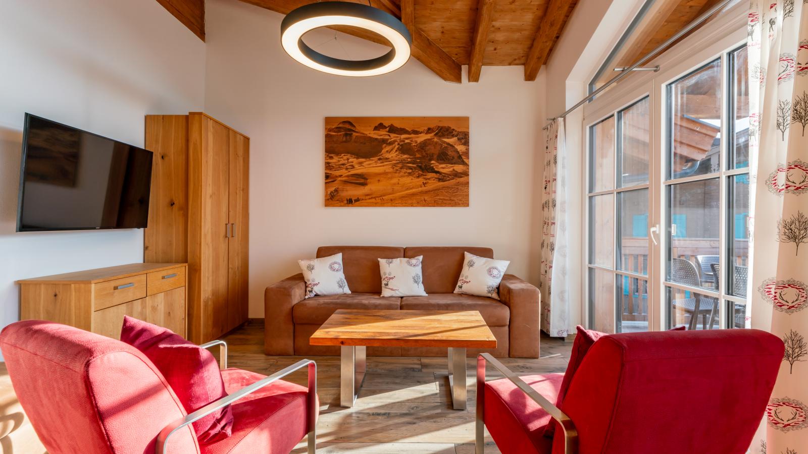 Tauern Suites Mitterwirt TOP 222-Woonkamer