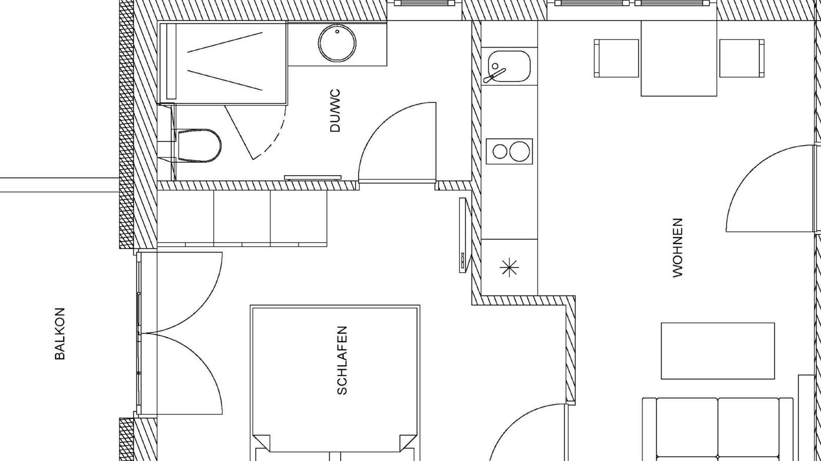 Tauern Suites Mitterwirt TOP 215-Plattegrond