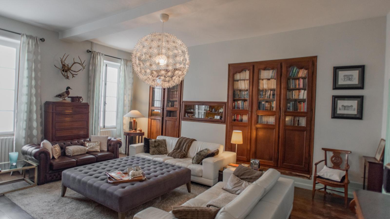 Gîtes de La Maison du Bonnesheur-Woonkamer