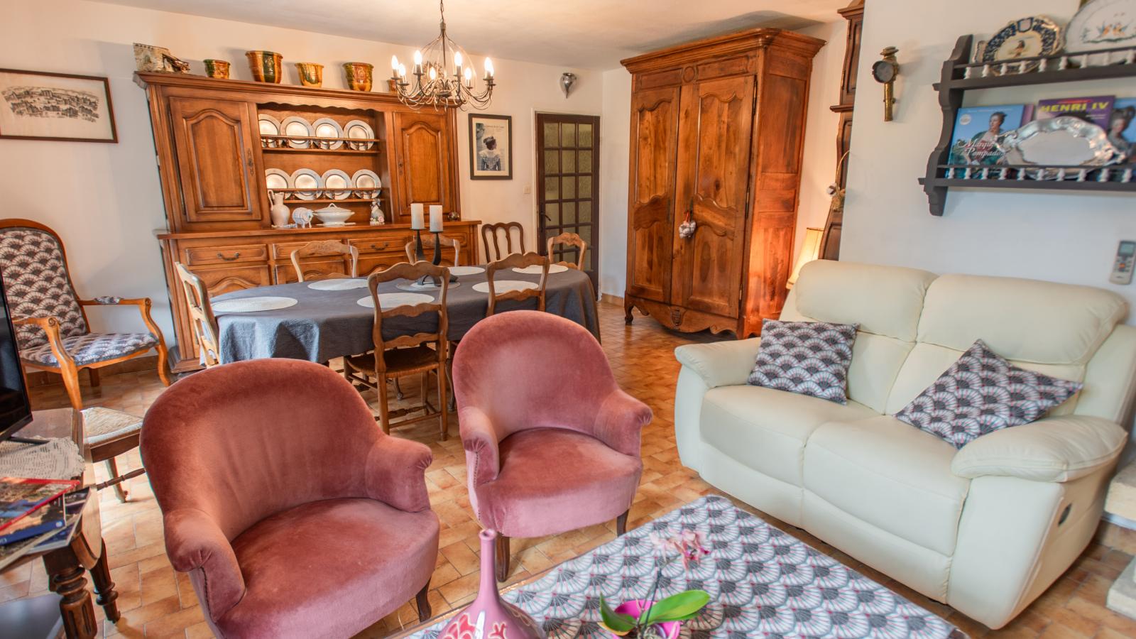 Les Volets Bleus-Woonkamer