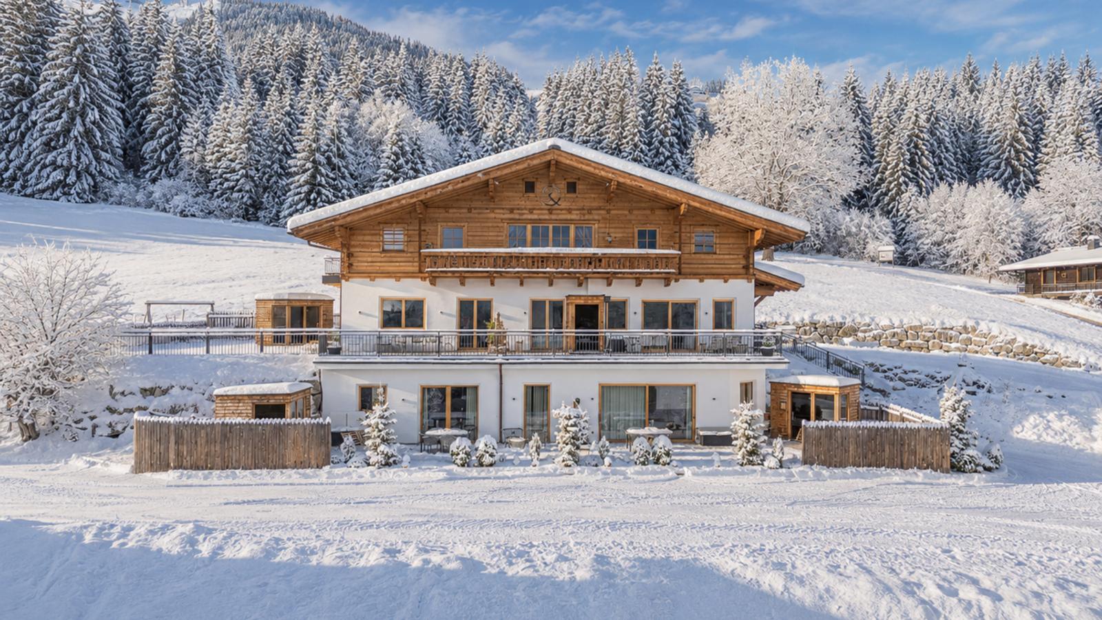 Premium Apartment Almrausch - Außenbereich Winter