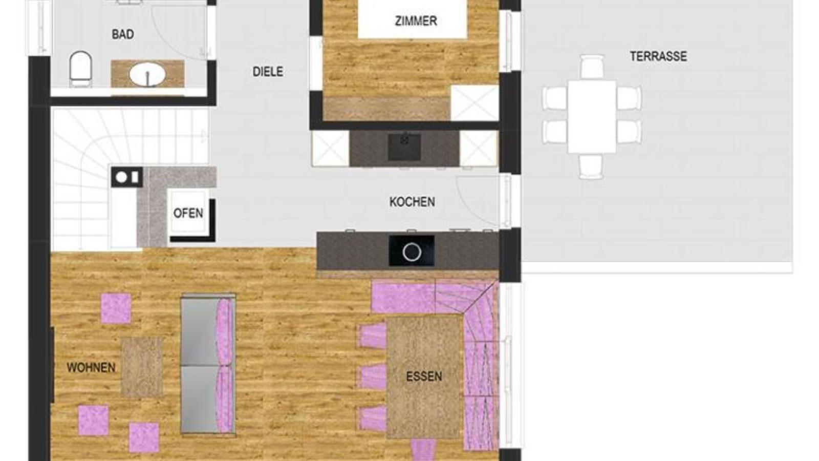 Gamslodges-Plattegrond