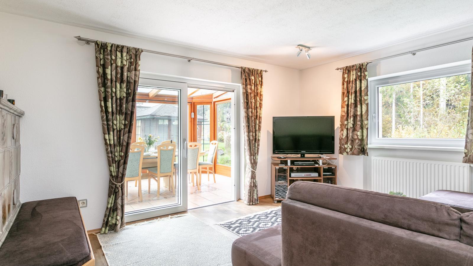 Landhaus am Waldrand-Woonkamer