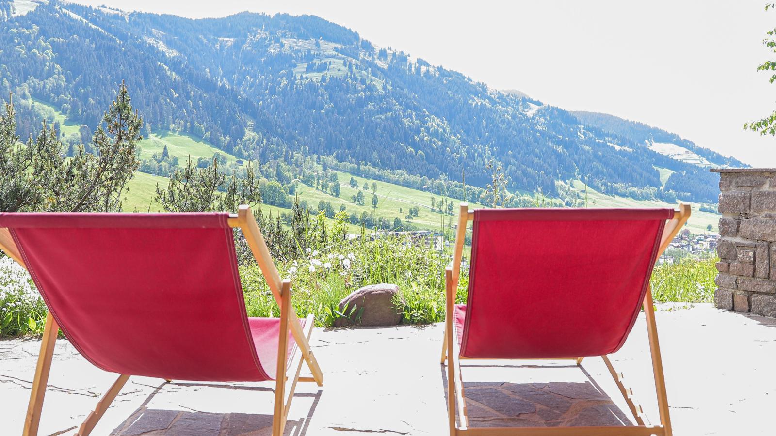 Kitzbüheler-Alpen Chalet-Uitzicht zomer