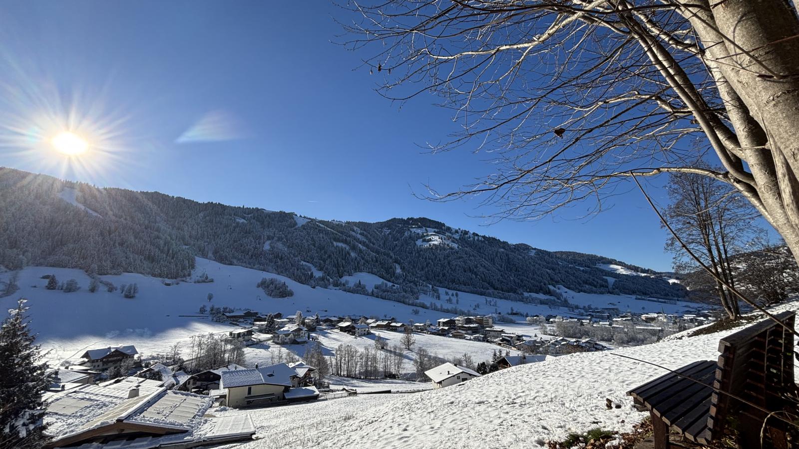 Kitzbüheler-Alpen Chalet-Uitzicht winter