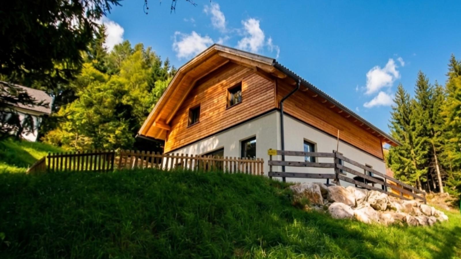 Sauna Chalet Ahorn - Buitenkant zomer