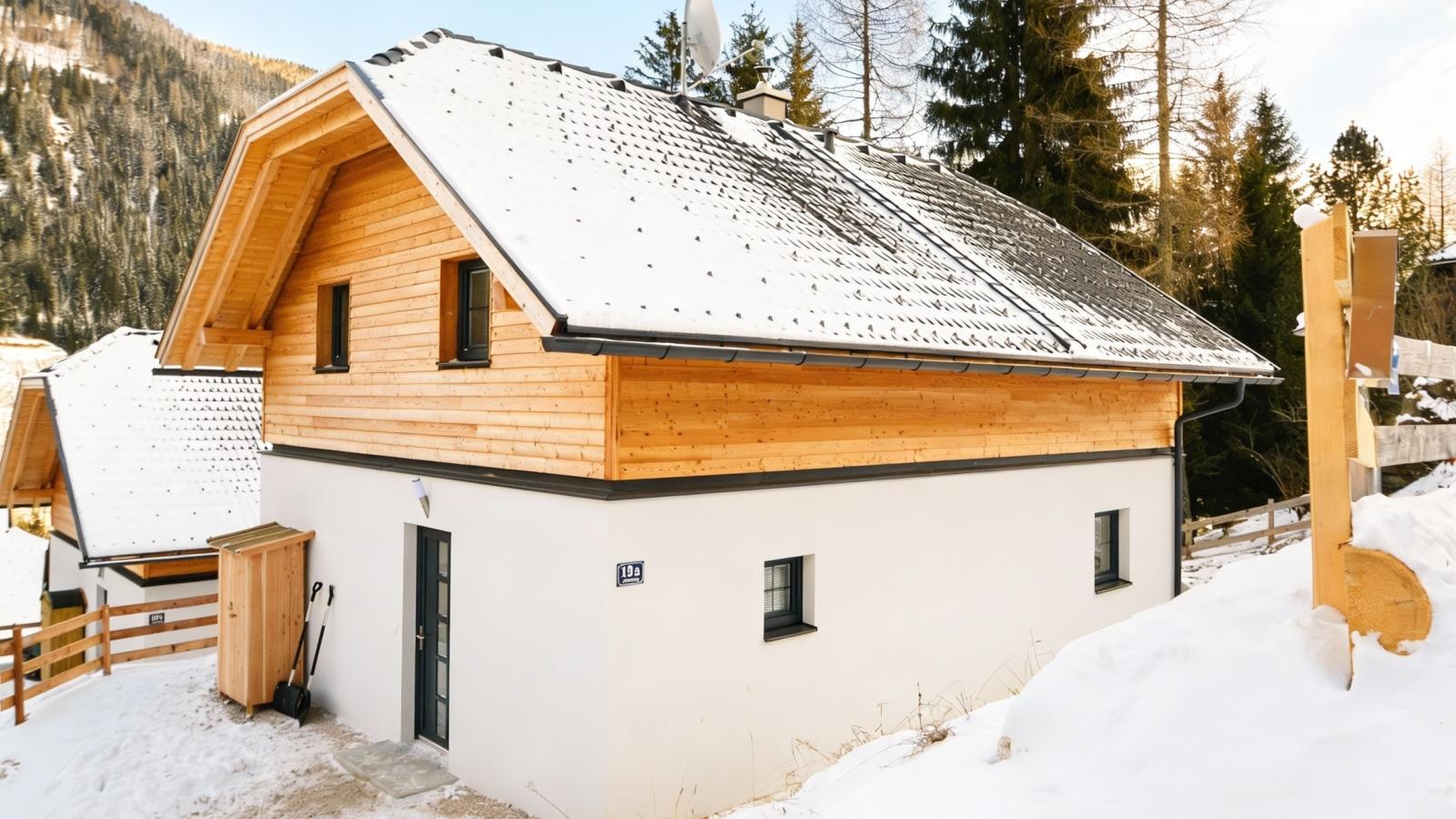 Sauna Chalet Ahorn-Exterieur winter