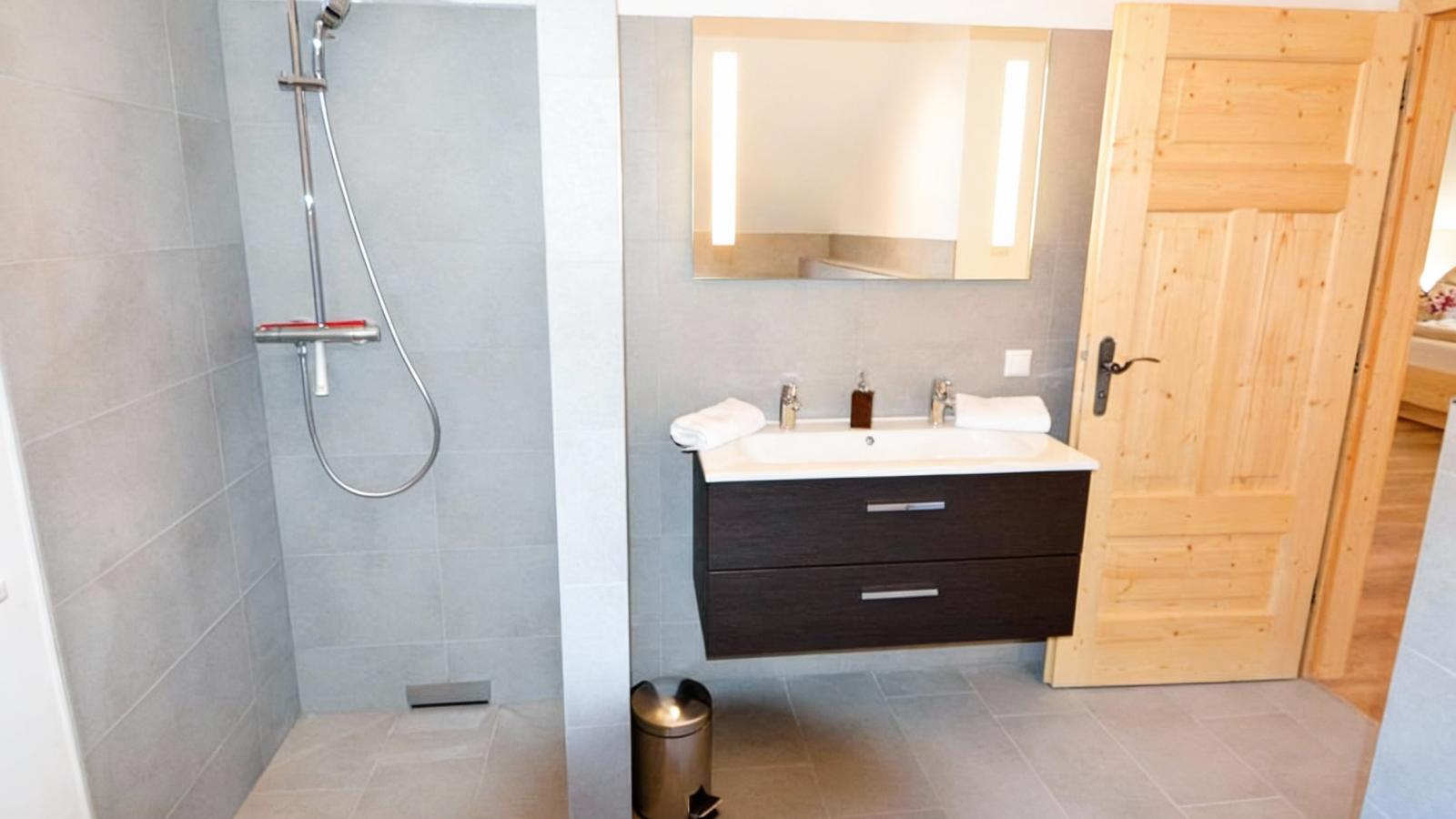 Sauna Chalet Ahorn-Badkamer