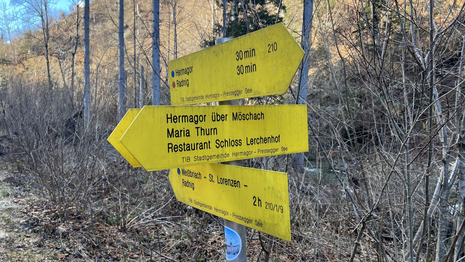 Obermöschach 9B-Gebiete Sommer 1 km