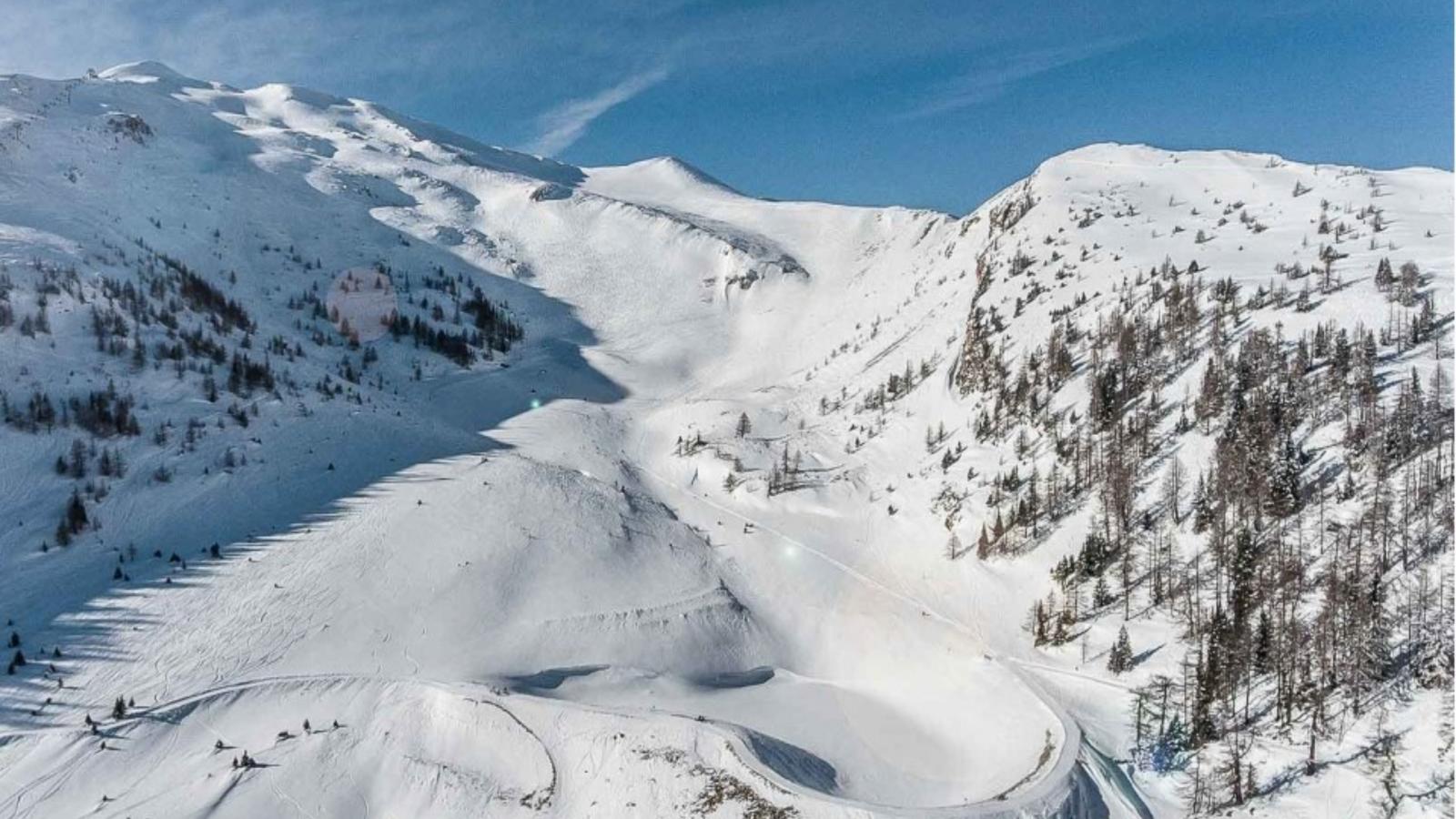 An der Piste - Gebied winter 20km