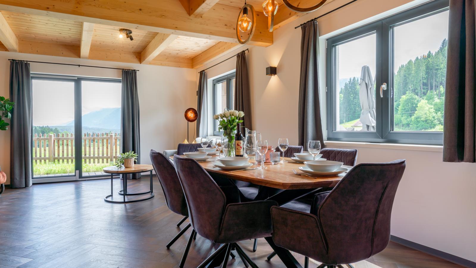 Obermöschach 10A-Eetkamer