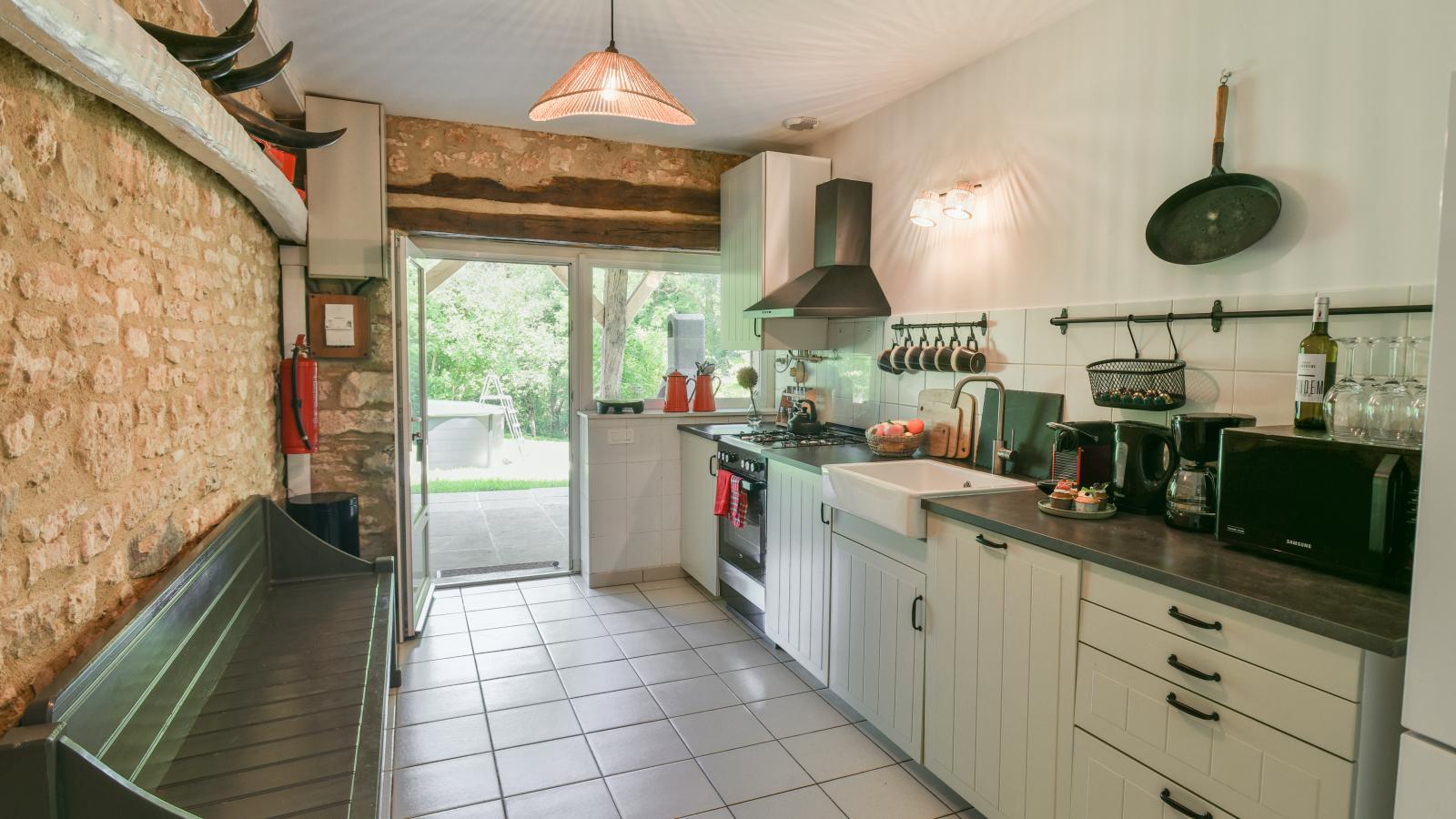Grande gite Saint Martin le Redon-Keuken