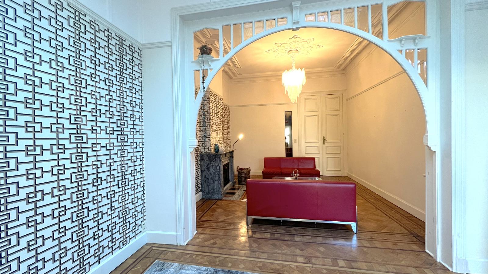 La Maison Bleue Ronse-Woonkamer