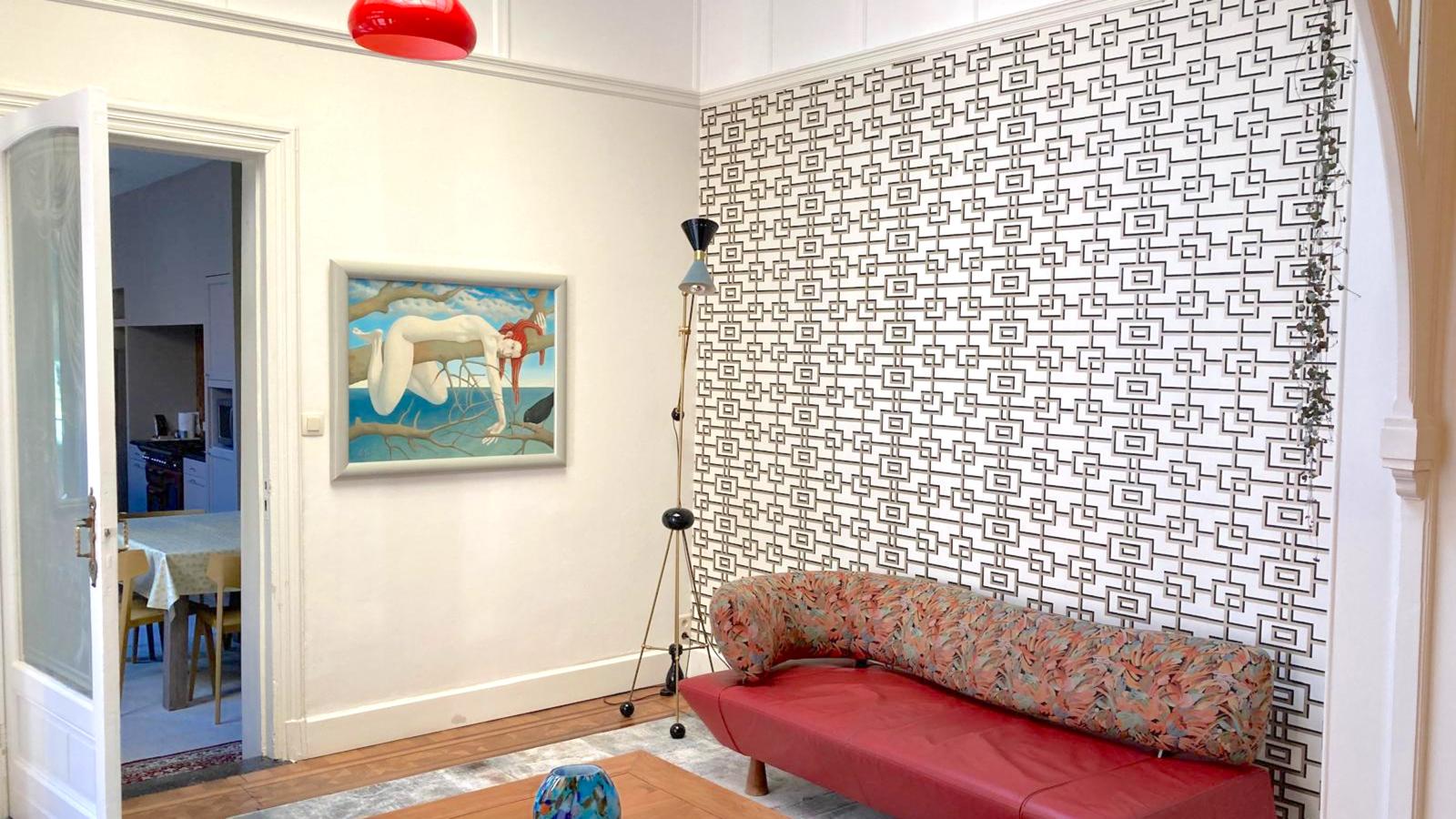 La Maison Bleue Ronse-Woonkamer