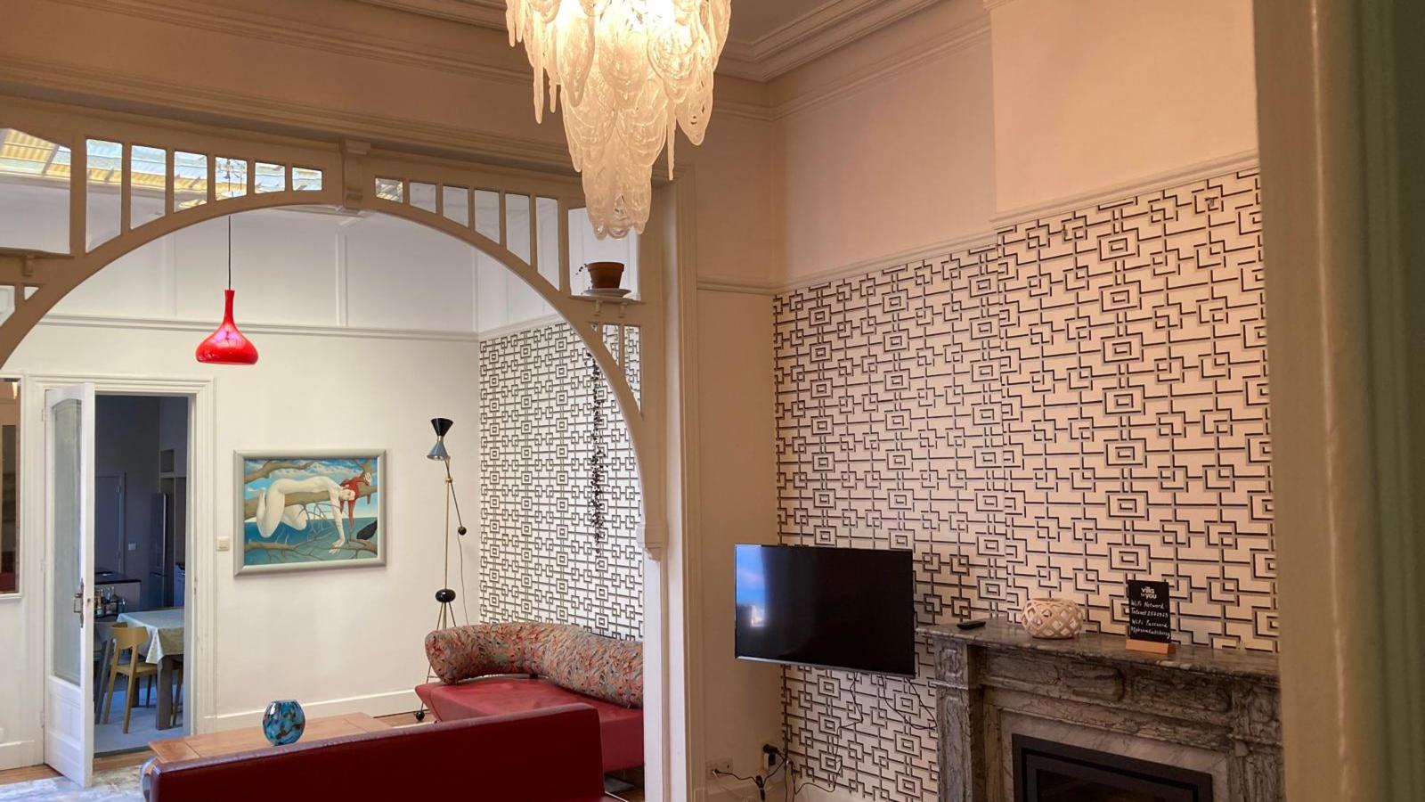 La Maison Bleue Ronse-Woonkamer