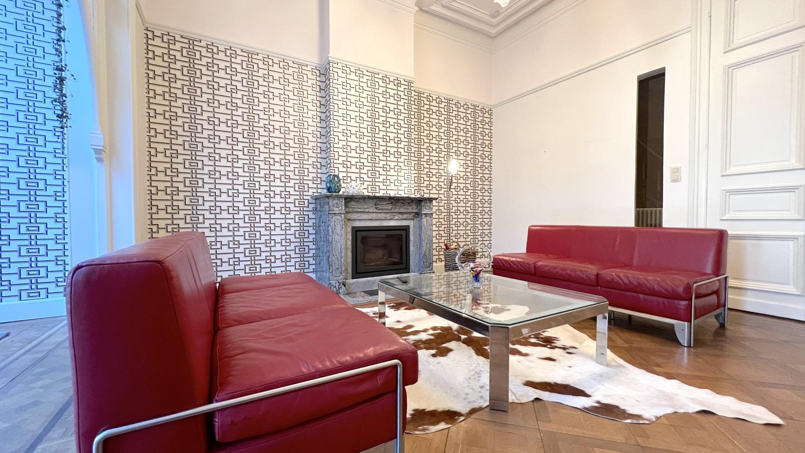 La Maison Bleue Ronse-Woonkamer