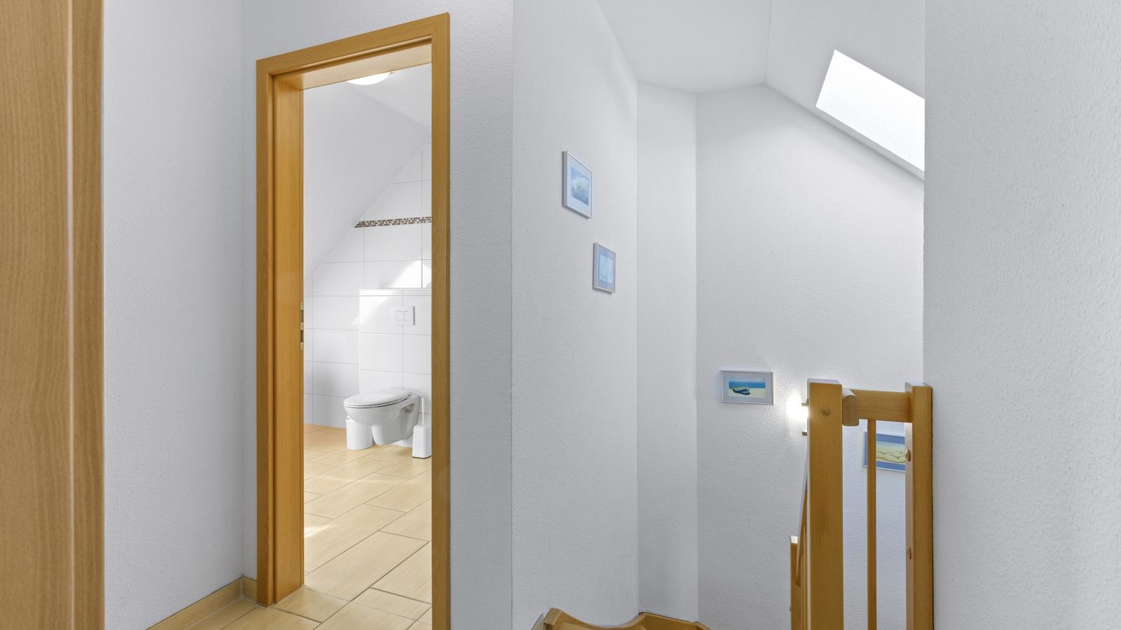 Windflüchter links mit Sauna-Overloop