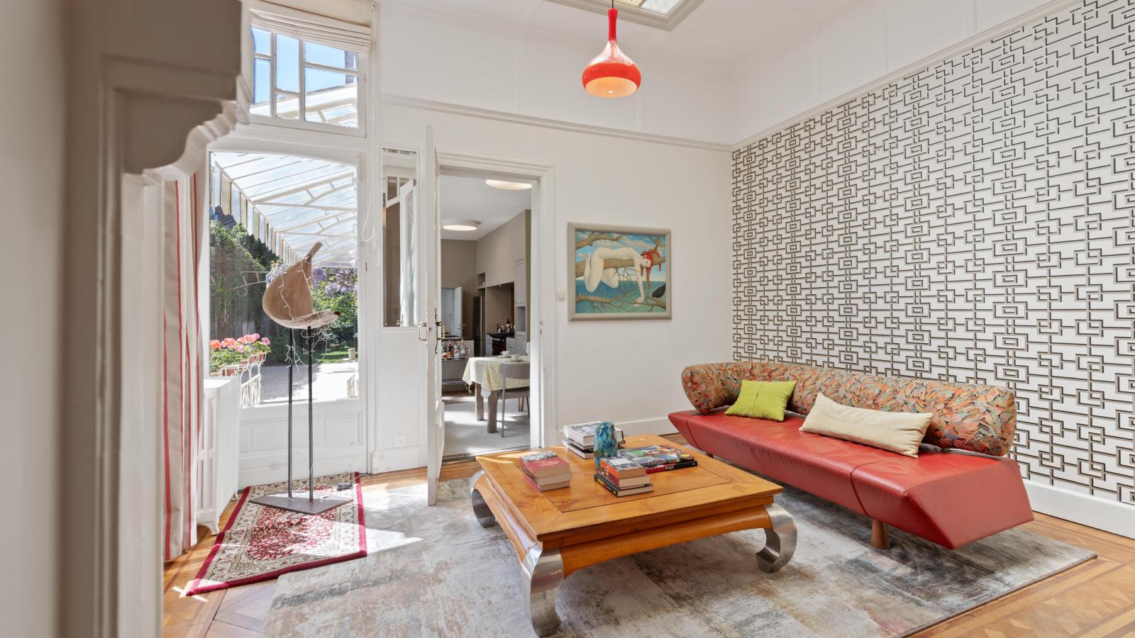La Maison Bleue petite - Woonkamer