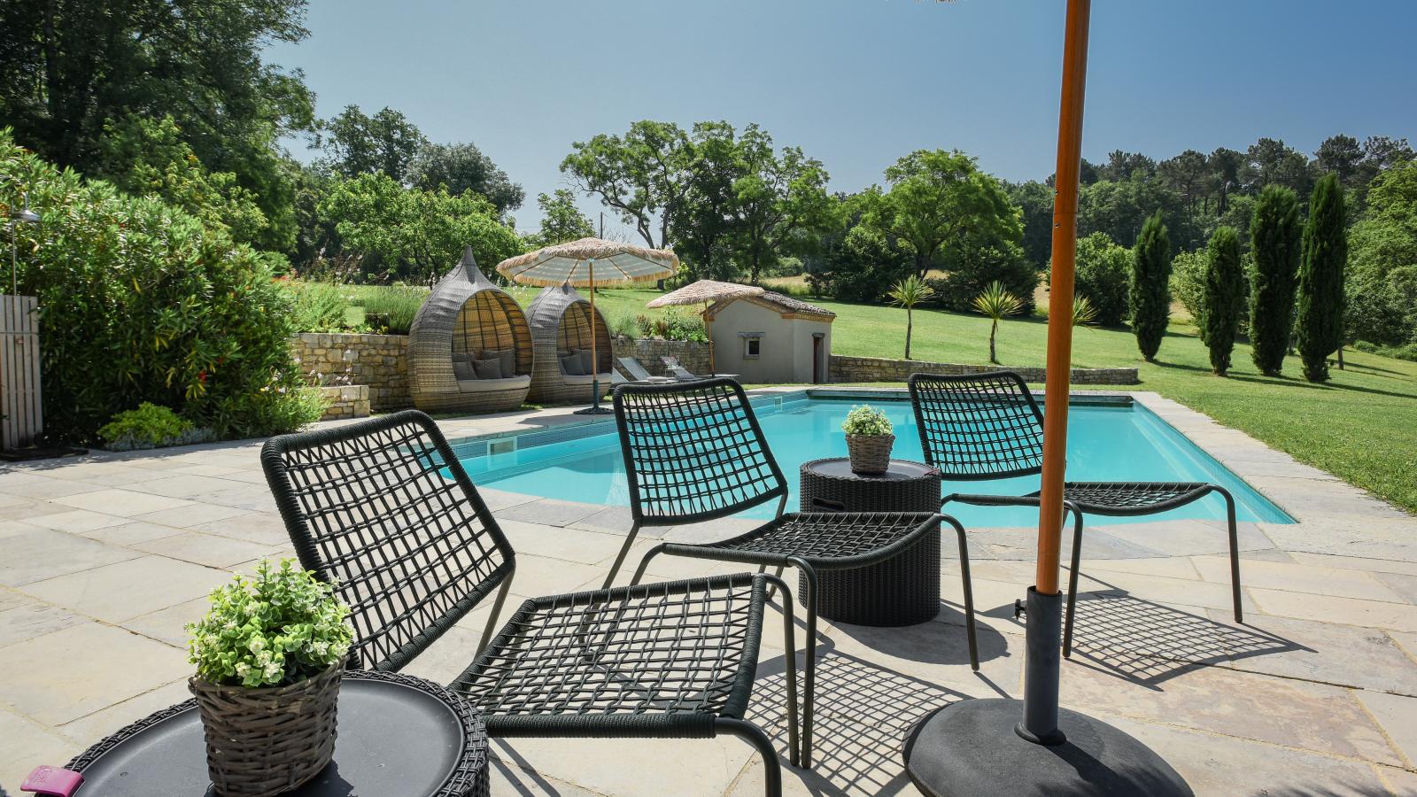 Petit gite Saint Martin le Redon-Terrasbalkon