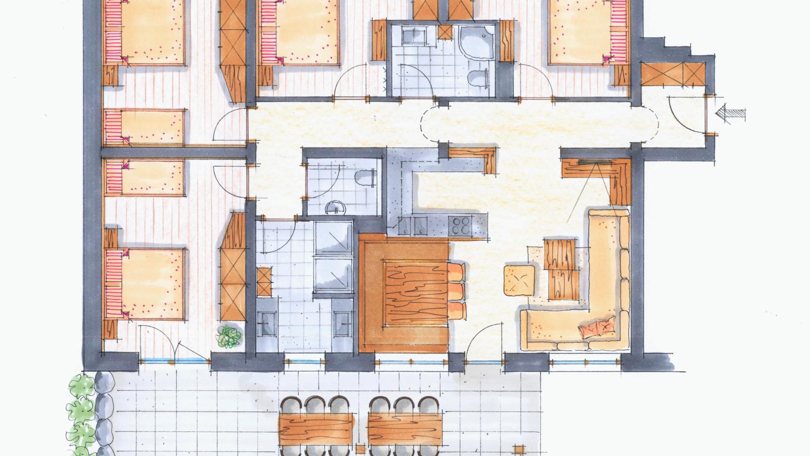 Next To The Skilift A 1 und A  2-Plattegrond