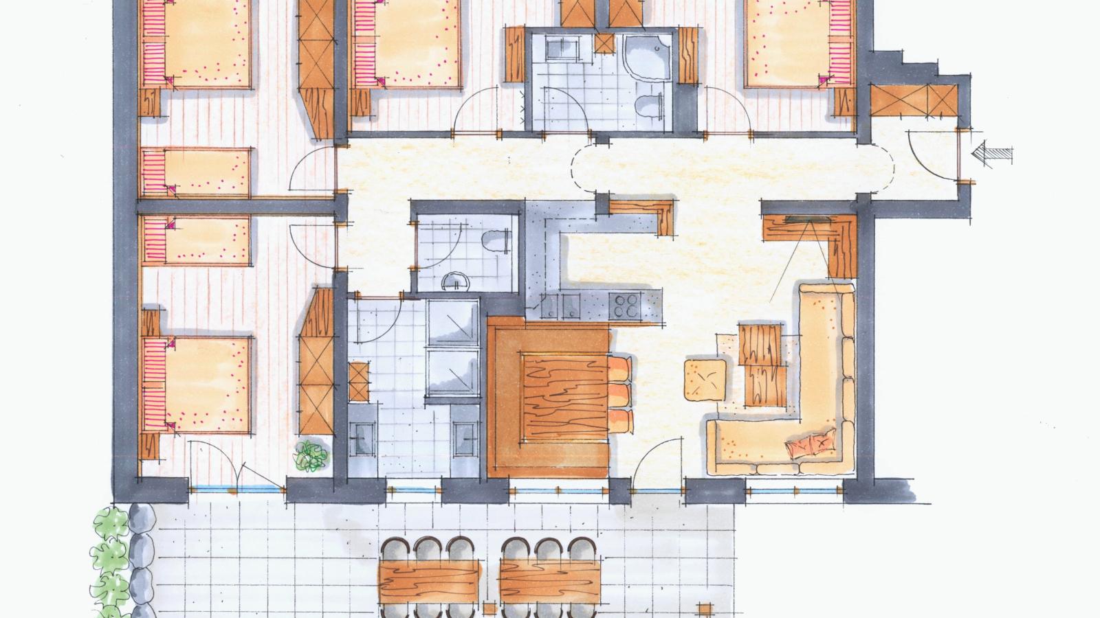 Next To The Skilift A 2-Plattegrond